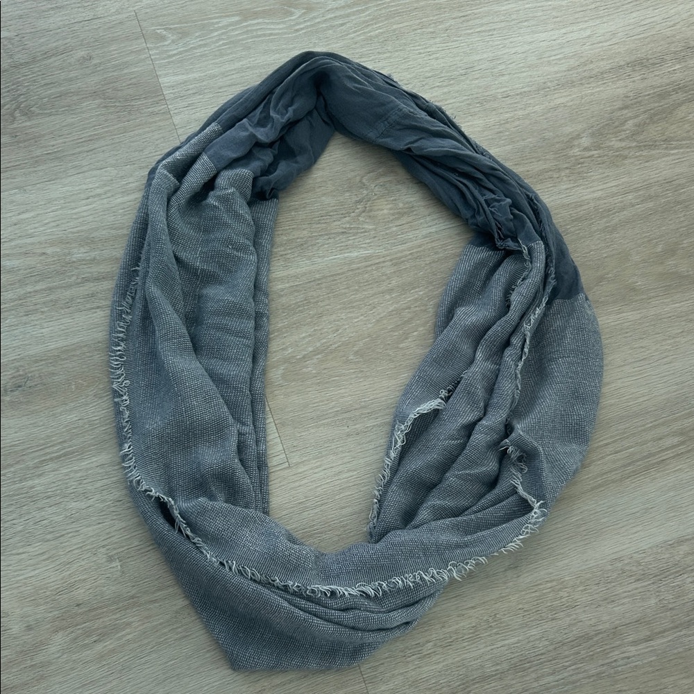 Infinity Scarf Frayed Edge 100% cotton lightweight coastal casual nautical